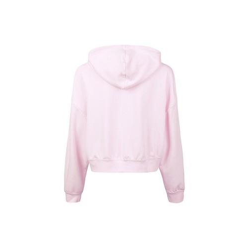 Nike 3D Logo Print Cropped Sports Sweatshirt for Women in Pink