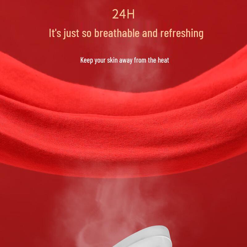 LangSha Men's Red Pure Cotton Boxer Briefs