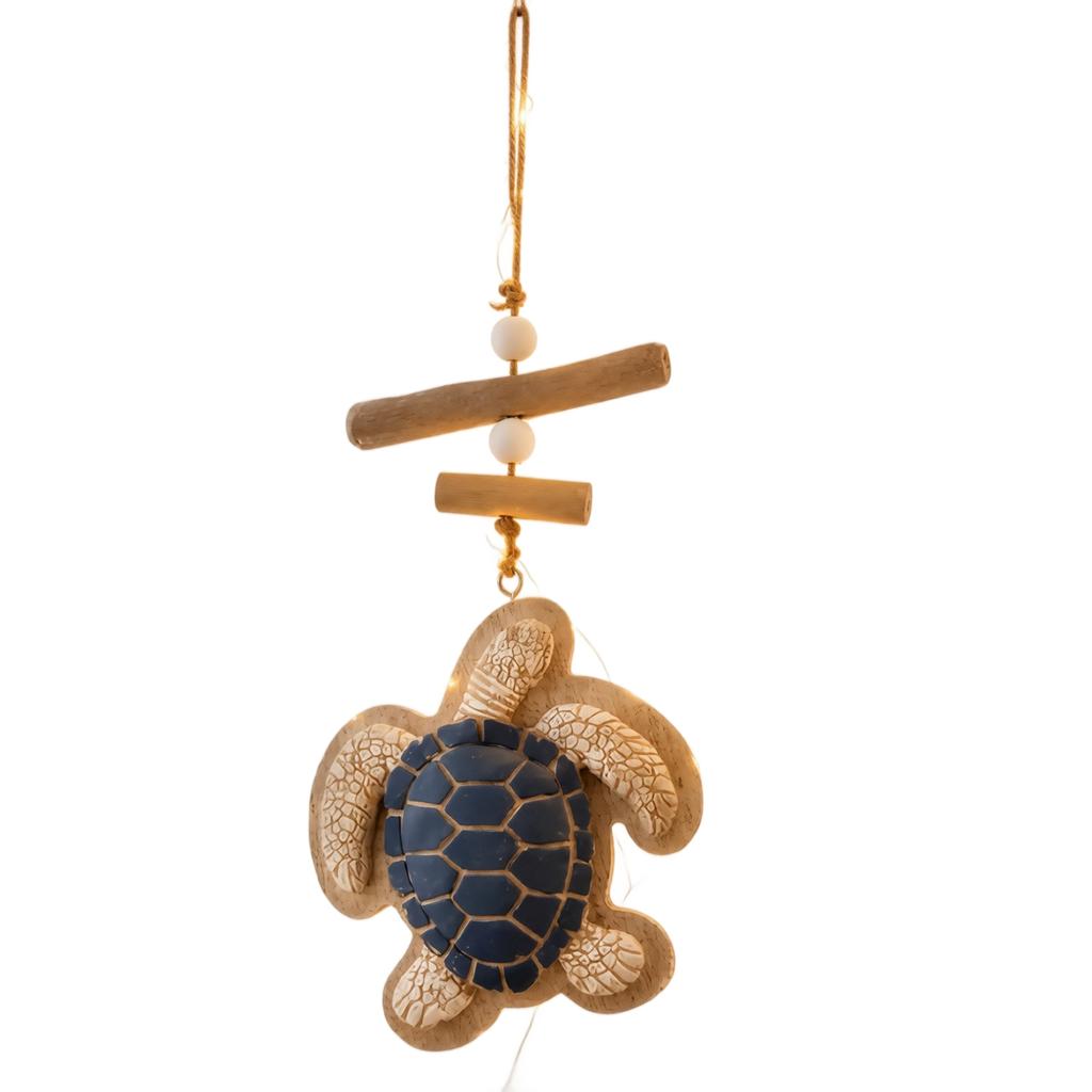 Beleuchtetes Schildkröten-Hängeornament Dekoration für die Hauswand