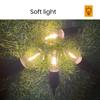 Outdoor Camping Lamp with Clip Hook 3 Lighting Modes Multifunctional Lighting Device Plastic LED Lantern Hanging Tent Light Tungsten