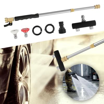 Extendable Power Washer Wand with 3 Different Nozzles High Pressure Power Washer 3-In-1 Power Wand for Car Garden Cleaning