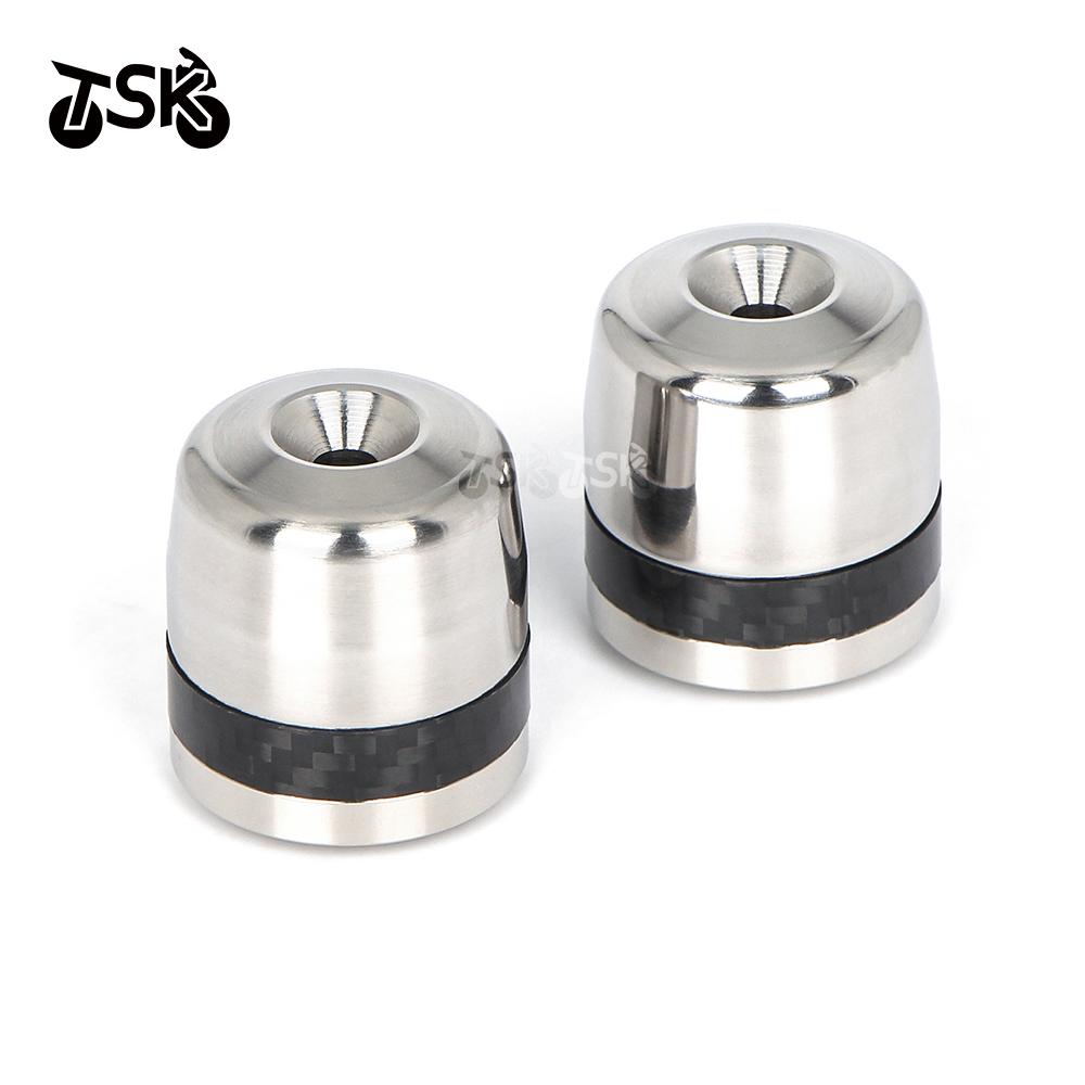 For Honda PCX150 PCX160 CB400X CB400F NSS350 Accessories Heavy Stainless Steel Handle Bar Handlebar Grips Cap End handle Plug