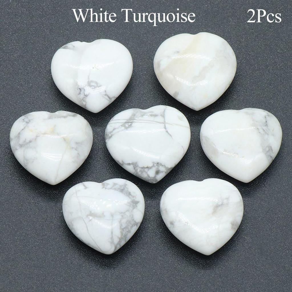 Herz-Kristall-Ornament-Dekoration, Energie-Naturstein, Reiki-Heil-Edelstein für Topfpflanzen, Fischtanks, Aquarien, Heimdekoration, Schmuckzubehör, 2 × 2 cm