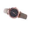 Black Dial Plate Women Girl Watch Bracelet Alloy Round Alloy Round Watches Fashion Wristwatch Birthday Gift