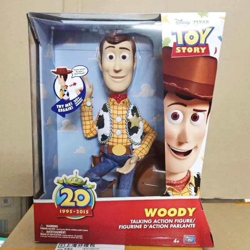 Genuine Toy Story 20th Anniversary Woody & Jessie Talking Action Figures Desktop Ornament Doll Model Toy Collectible Gift