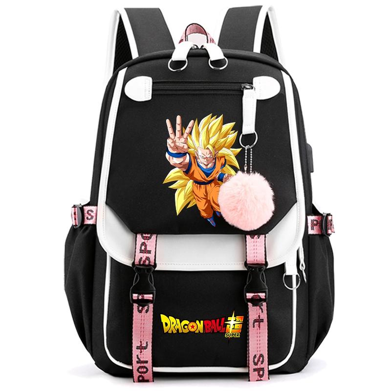 Anime Dragon Ball Bag Large Capacity Backpack for Women Anti Theft Travel Bag Back To Schoolbag for Teenager Girl Laptop Bag Women Travel Bag Mochila