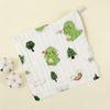 Class A Pure Cotton 6-Layer Gauze Washcloth Bib for Infants and Toddlers