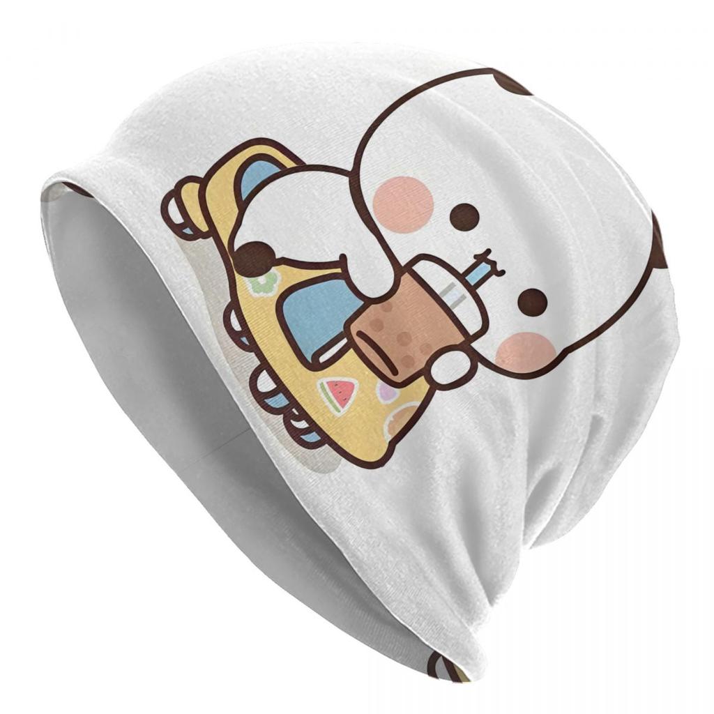 Boba Mochi Peach And Goma By Beanies Caps For Hip Hop Winter Warm Knitting Hat Adult Anime Panda Bubu Dudu Bear Bonnet Hats