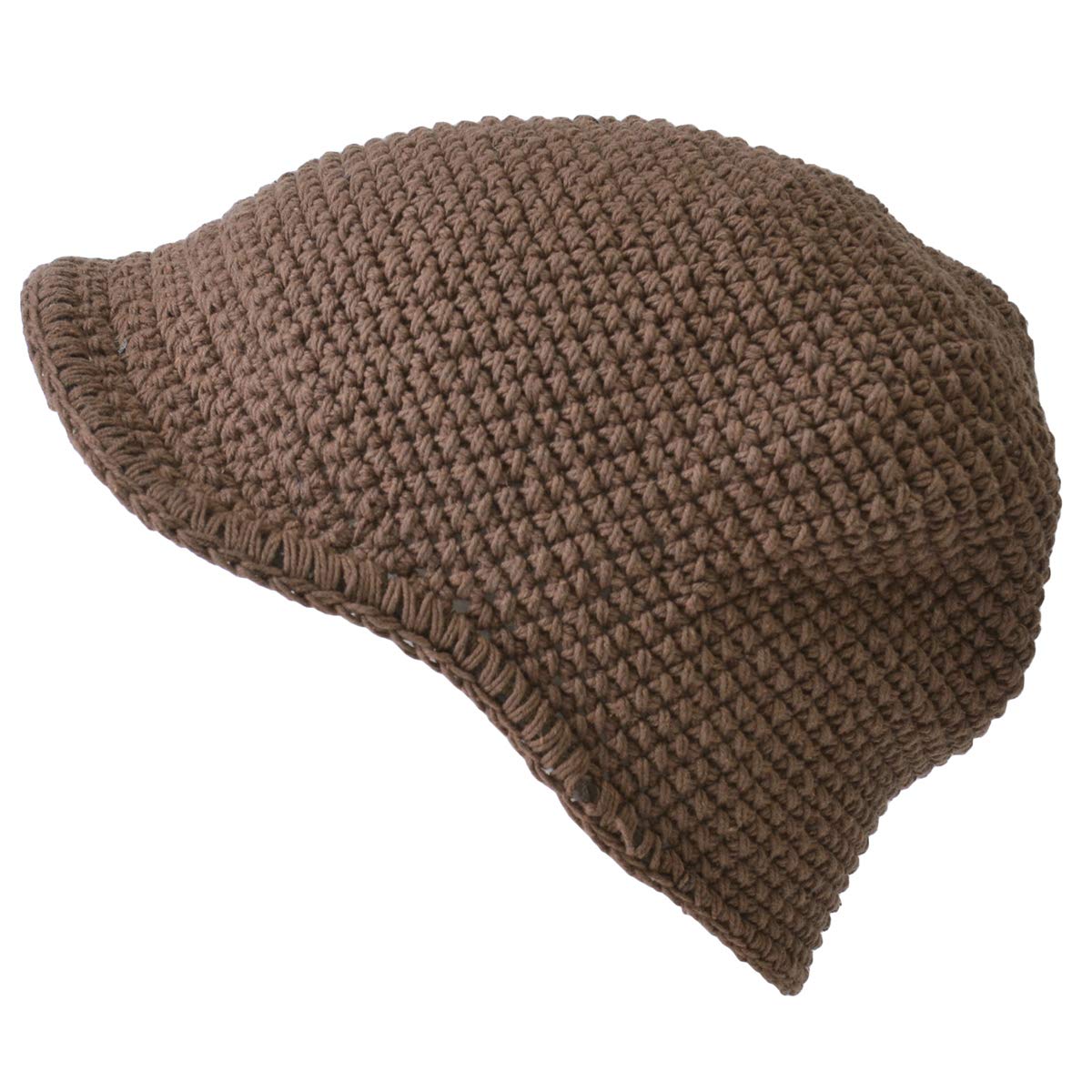 

CHARM Crochet Cap Hat BASHI Cotton Cap [Free Size/Brown] 100%
