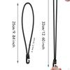 20 Pieces Bungee Cord with Hooks Strap Portable Heavy Duty Tarp Tie 25cm Length for Tents
