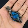 Apatite Handmade Silver Jewelry, 999 Copper Wire Wrapped Pendant, Handmade Beautiful Gemstone Jewelry, Apatite Pendant For Her