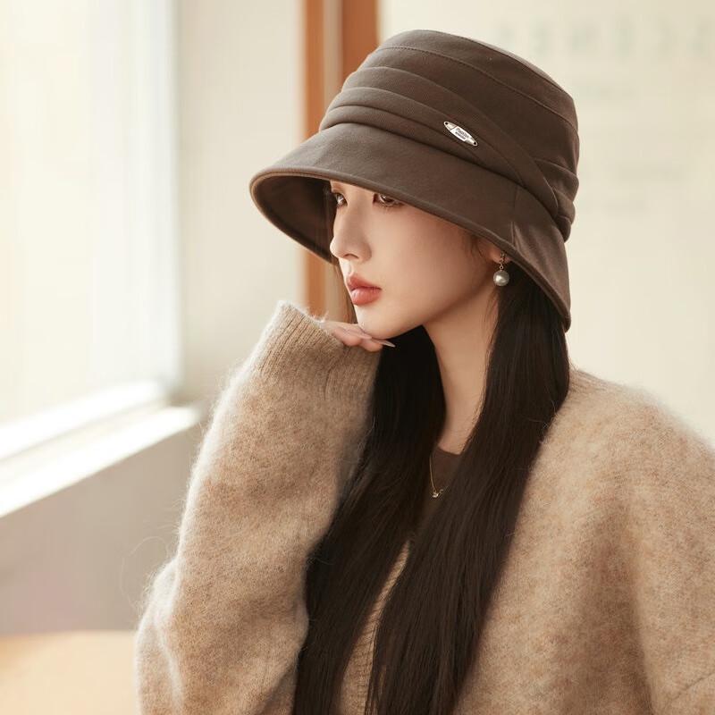 Женская британская ретро шляпа-ведро JIAOXIU One Size