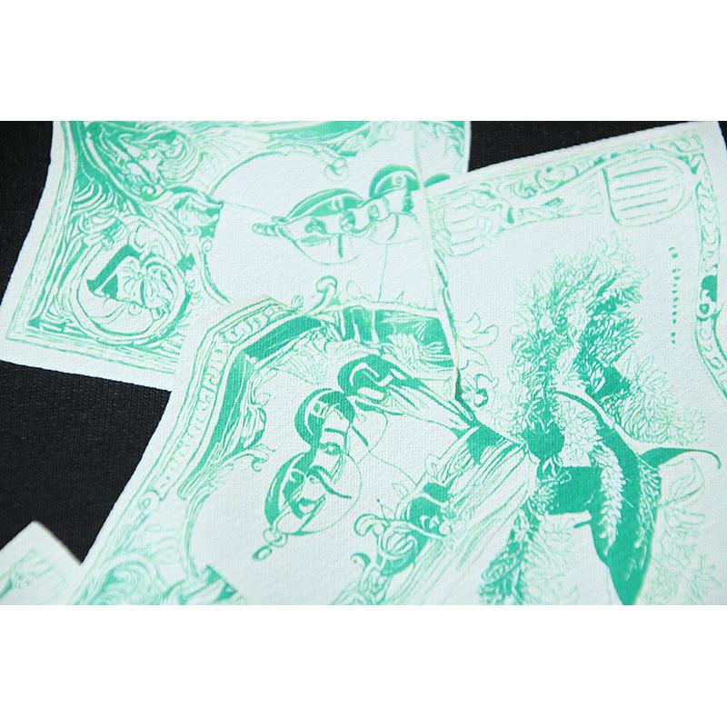 1248 Off-White 2025 Herbst und Winter Neu Geldschein Buchstaben Pfeil Print Muster Kapuzenpullover für Männer und Frauen