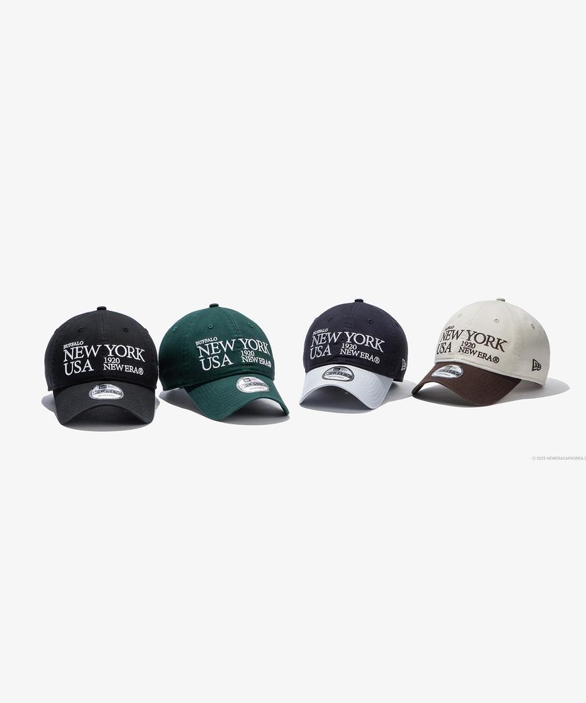New Era 940Unst Ne Script Series Blk