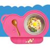Food Grade Silicone Baby Bib Table Mat Infant Tiny Diner Portable Suction Cup Placemat For Kids Baby Feeding Kitchen Placemat