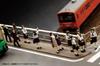 PM Office A 180 Super Mini Figur 6: Das Tages-Bushaltestellen-Set, Maßstab 180 PVC Bemalte Komplettfigur MS045