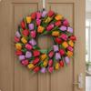 Artificial Flower Wreath Family Appreciation Day Gift Lively Colors Home Decoration