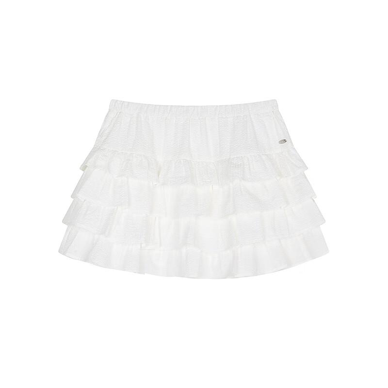 Teenie Weenie Bear 2025 Autumn Asymmetric Tiered Skirt