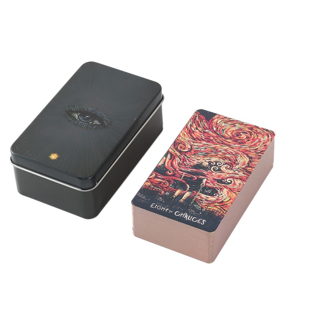 78Pcs Longest Dream Tarot Card Set Divination Tool With Detailed Guidebook Colorful Frame Fortune Telling Cards