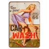 Vintage Car Wash Sign Retro Garage Decor AluminumAluminum