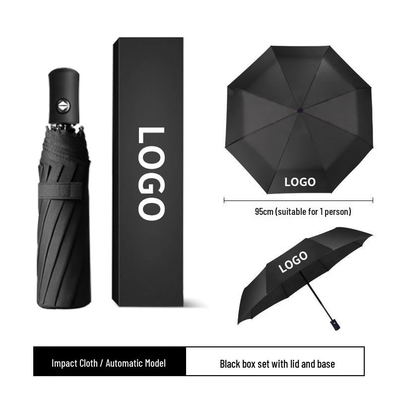 Automatic 60-Rib Folding Umbrella with UV Sun Protection