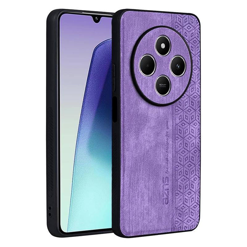 Business Style Leather Phone Case For Xiaomi Redmi 14C 13C 12C 12 Shockproof Cover Redmi 10C 10A 10 5G 9C Phone Accessories Capa