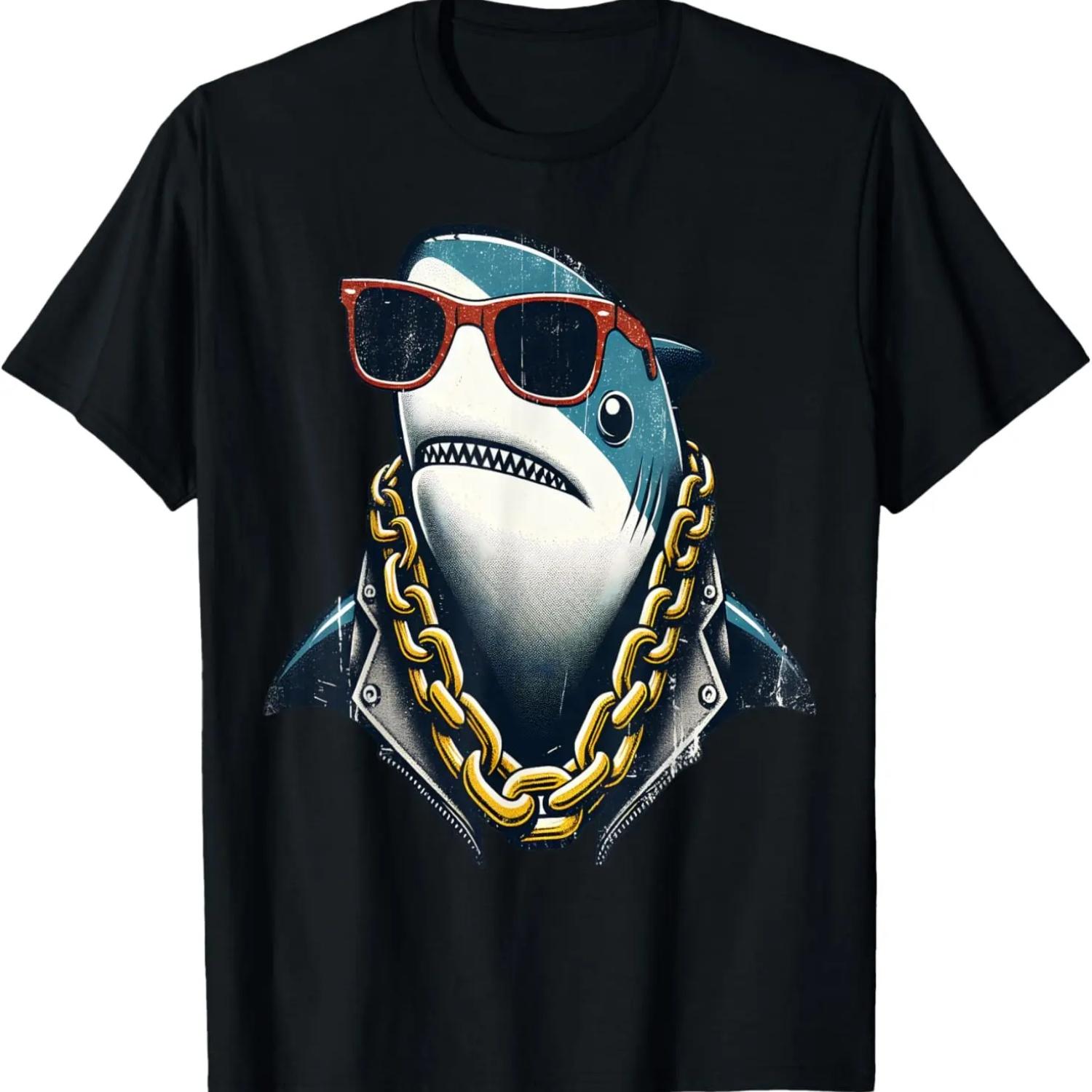 

Cool Shark Hip Hop T-Shirt XXXXXL чорний