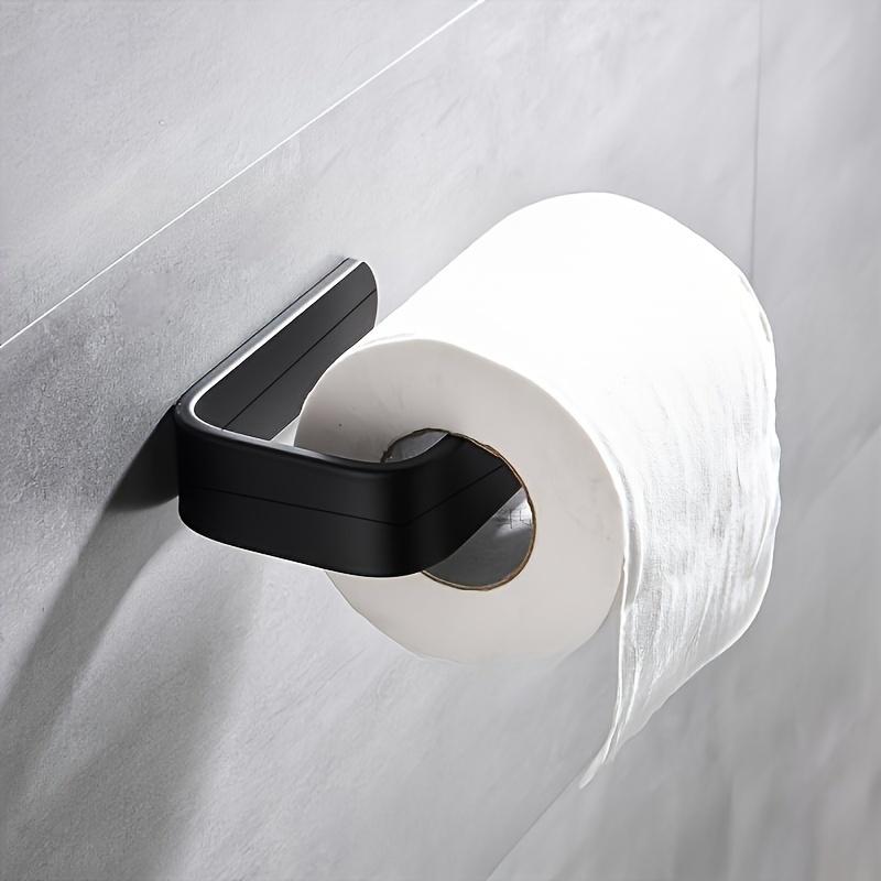 

Easy-Install Self-Adhesive Toilet Paper Holder - No Drilling Required, Durable Plastic Roll Dispenser for Bathroom Organization, Toilet Paper Holder
