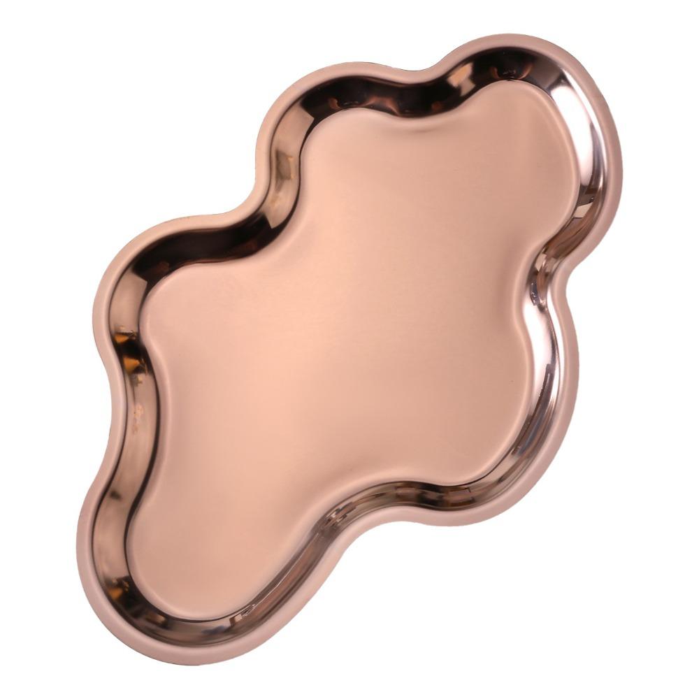 Rust-proof Key Serving Plate Modern Design Decorative Tray  Bathroom Counter