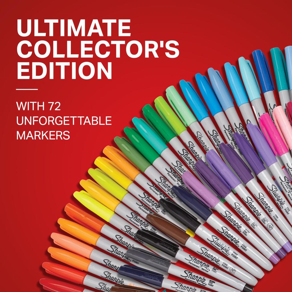 Sharpie Ultimate Pack 72 Permanent Markers F Medium Extra Fine Permanent Pen Point/UF