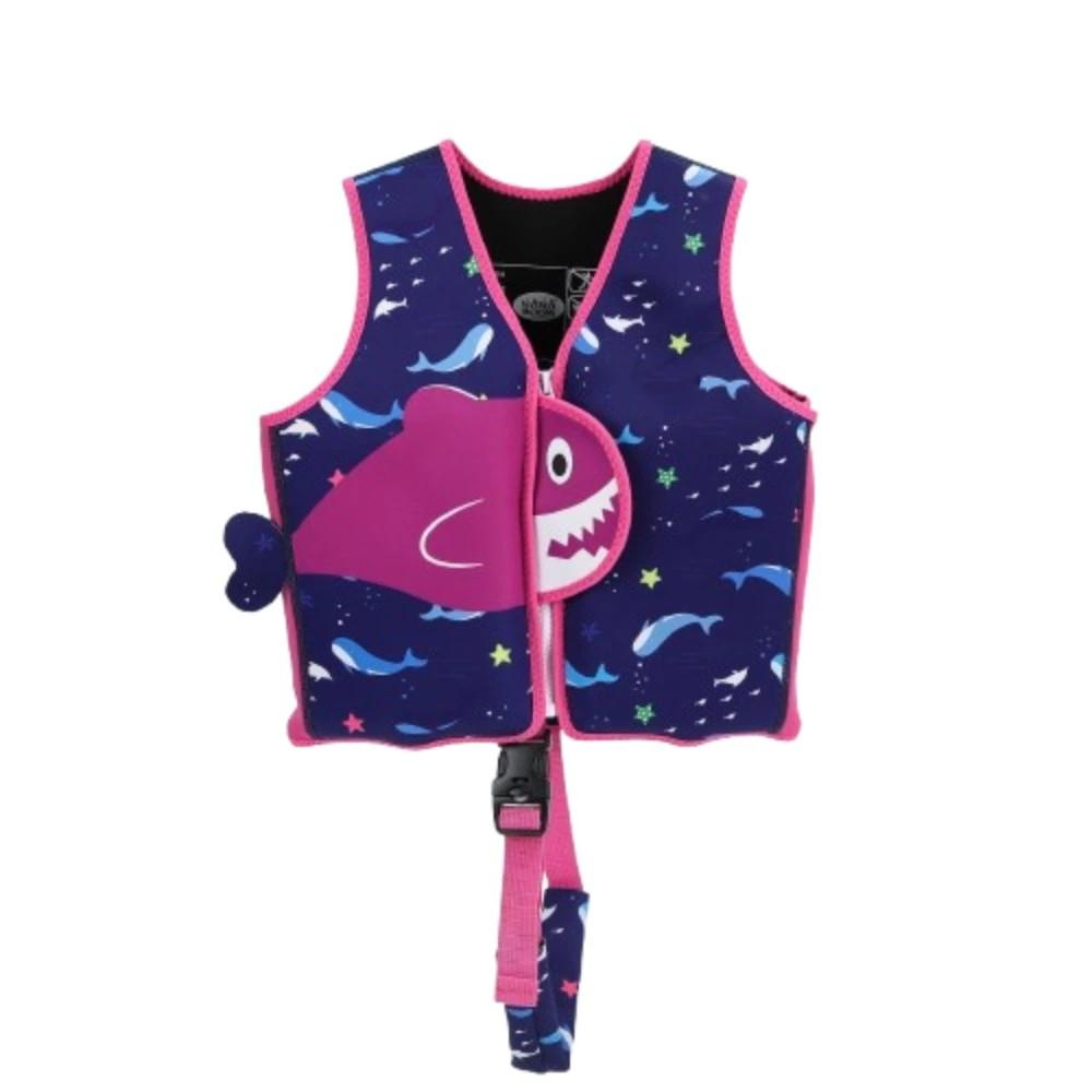 Adjustable Child Buoyancy Vest Not Falling Off Floating Vest Baby Swimming Jackets Child S синий