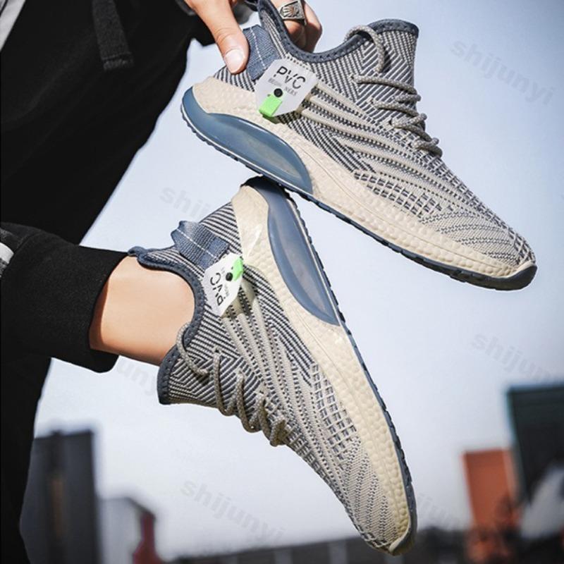 Fashion Men's Sports Casual Shoes 2025 Spring New Mesh Breathable Fashion Trend Shoes Comfortable Versatile Thick Sole Platform sneakers