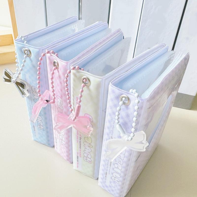 40 Pockets Photocard Album Book Love Heart Hollow Photo Card Holder Water Resistant Trendy Photo Binder For Business Cards