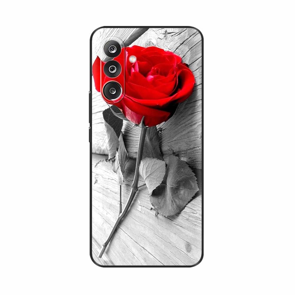 For Samsung M36 5G Case M366B Cute Flowers Cat Painted Shockproof Silicone Back Cover For Samsung Galaxy M36 M35 M34 Phone Cases
