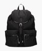 Thetung [Japanese Material_Neoul] Premium Leather Trim String Backpack [Black]