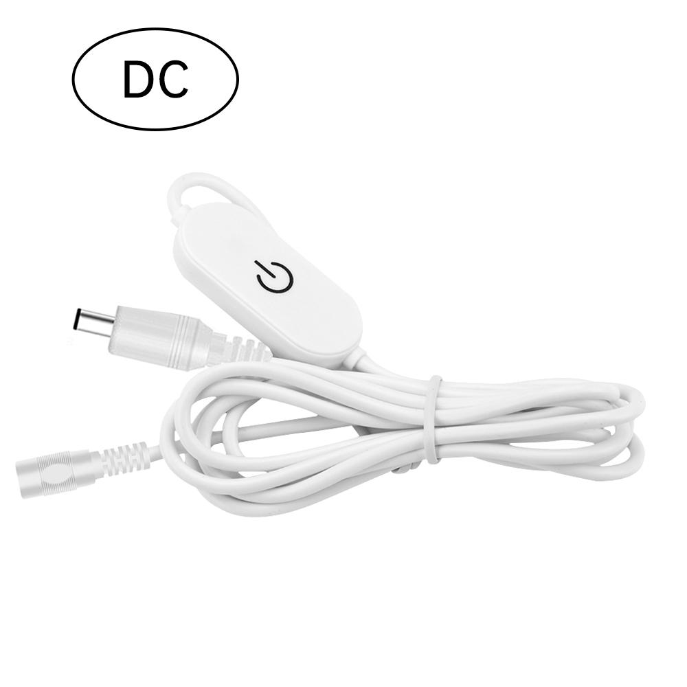USB Switch Extension Cable 2A 1.5M DC5V/DC12-24V Touch Dimming Switch Cable for LED Strips On/Off Power Switch
