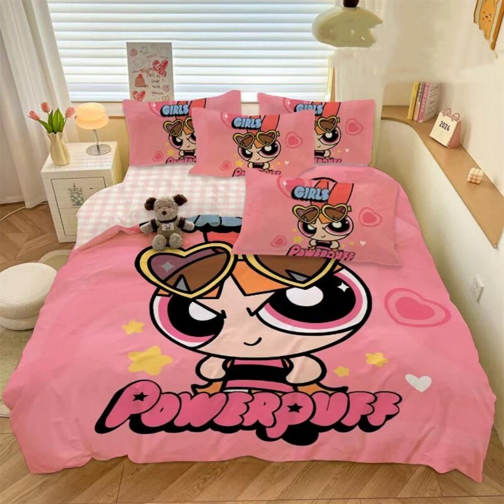 Cartoon Policewoman Duvet Cover pillowcase Bedroom Decoration Children Gift adult Single Double bed Large SizeZip Duvet Cover