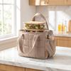 Solid Color Insulated Handbag Portable Food Thermal Box Insulated Lunch Tote  Travel