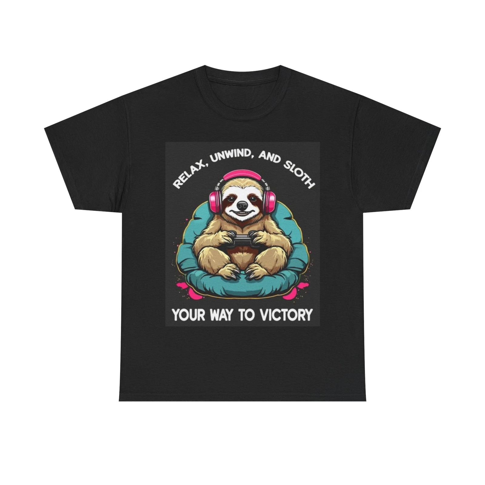 Men s and Women s T-shirts Slothing Video Games XXXXL