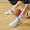 New LINING Sonic 9 IX Team Mid Men's On Court Basketball Shoes   White/Pink/Blue ABAS107-1