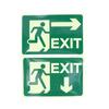Glow In Dark Exit Signs Luminous Security Stickers Wall Safety Adhesive Fire Evacuation Directional Night Visibility Signage