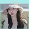 Floral Pattern Lace Decoration Summer Woven Hat Hat For Women