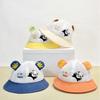 Baby Panda Sun Hat With Wide Brim Cotton Breathable Summer Kids Cap For Sun Protection