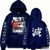 Unisex Anime Hoodie Sweater Men Women Demon Slayer Hooded Sweatshirt Streetwear Long Sleeve Tops Autumn Winter  Y2K Clothes