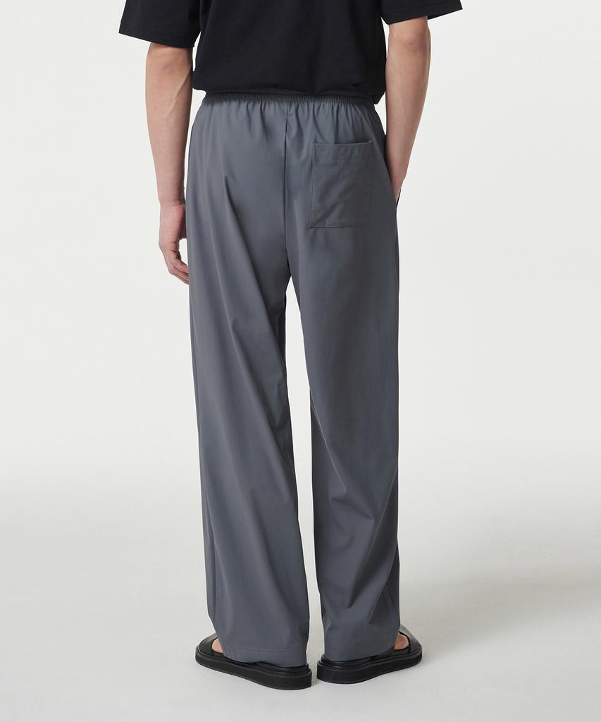 MUSINSA STANDARD Cooling Deep Tuck Wide Elastic Waist Pants [Blue Gray]