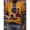 Instruments Guitar 3d Print T-shirt Men Women Fashion Short Sleeve T-shirt Kids Hip Hop Tops Tees Oversized Camiseta Summer Tops