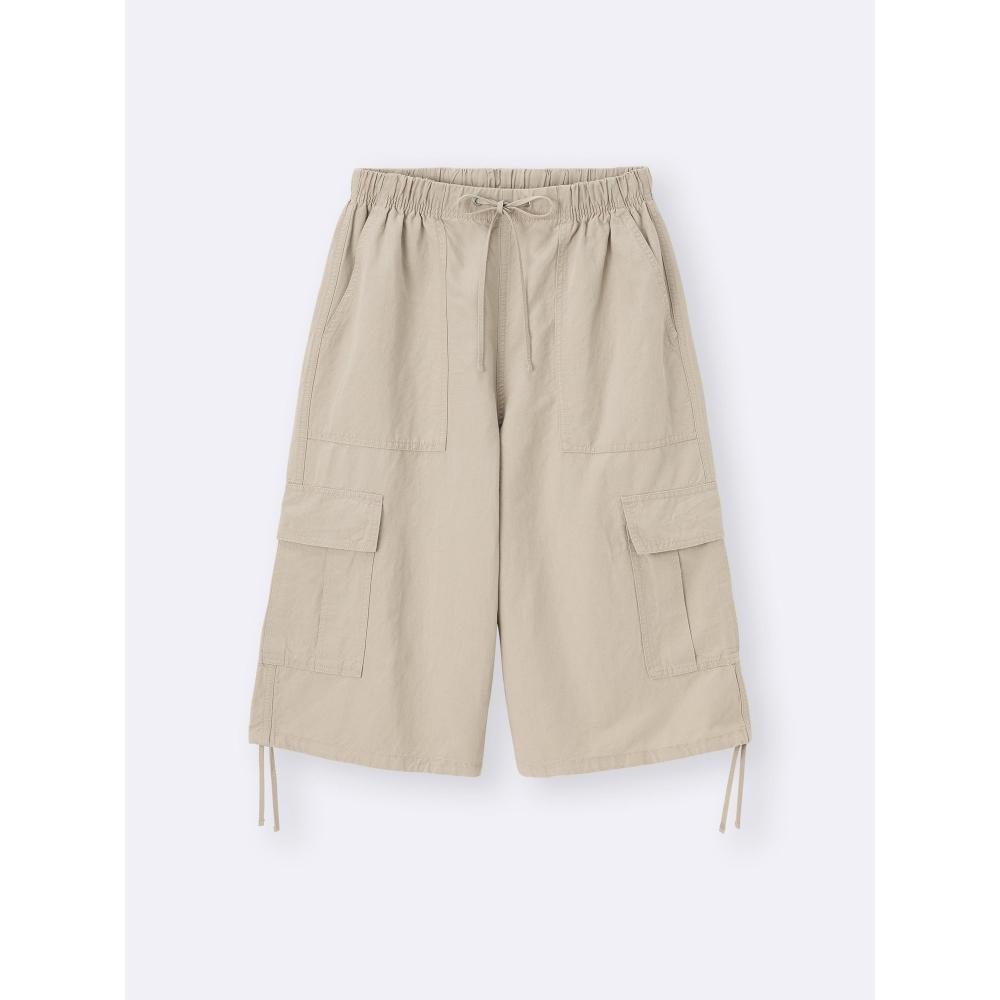 Gu By Uniqlo Linen Blend Cargo Short Pants+ec