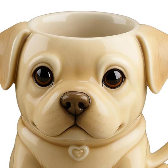 Ceramic Mug Large Capacity French Bulldog Shape Handcrafted Microwave-safe Coffee Cup Reusable Kitchen Essential