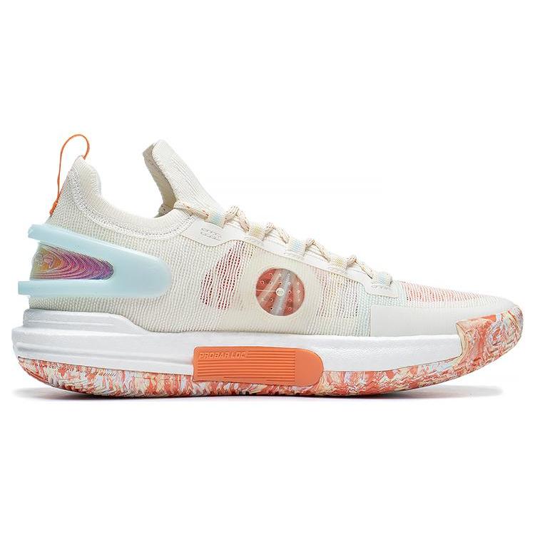 Li Ning Speed 9 Ultra Low Comfortable Abrasion Resistant Breathable Low Top Basketball Shoes Men's Ecru ABAT017-2