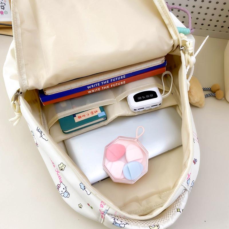 Schoolbag Wholesale New Campus School Bag Female Junior High School Student Cute Printed Backpack Large Capacity Leisure Travel Backpack